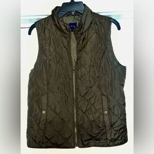 GAP Khaki Quilted Vest
